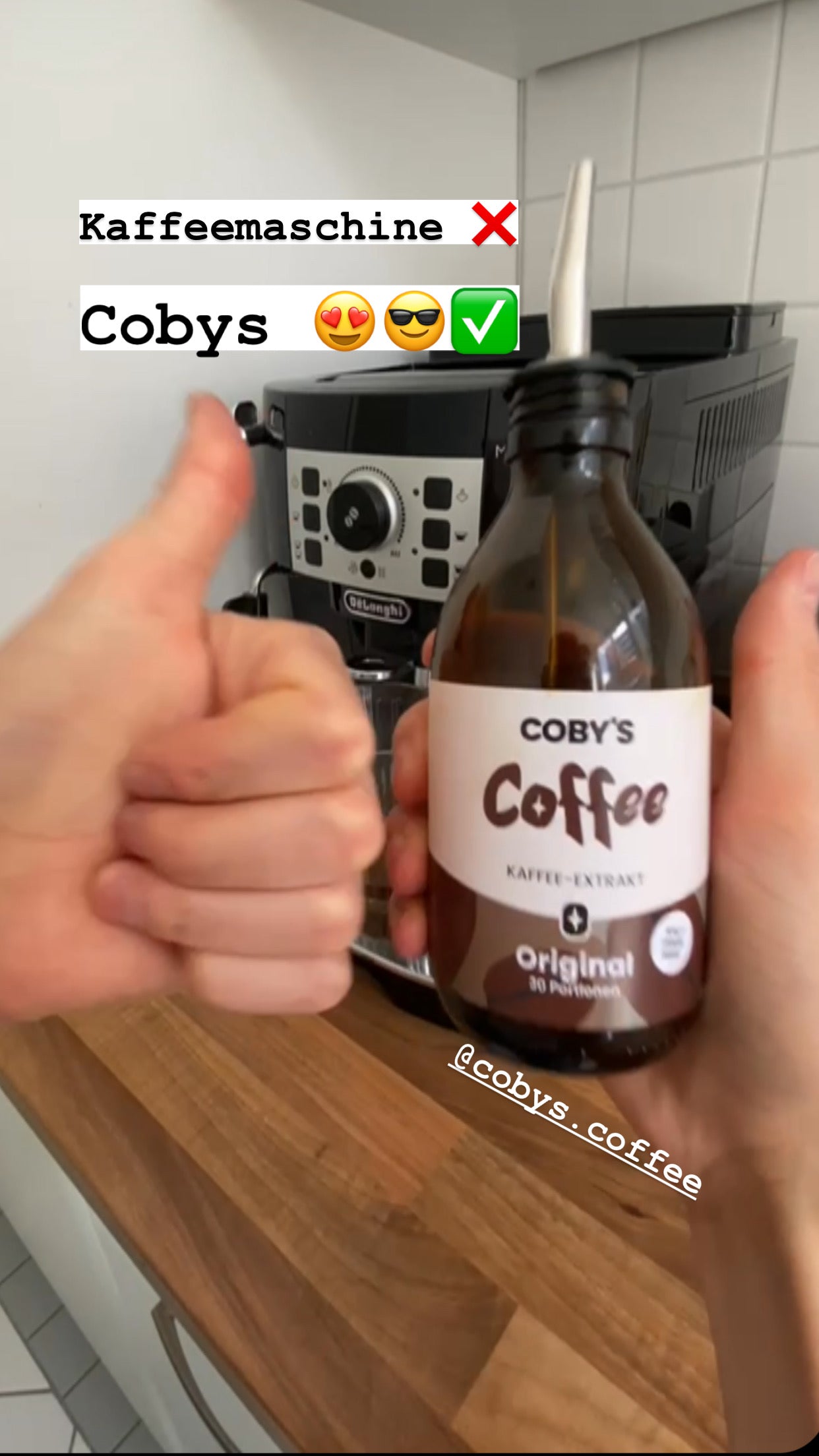 Mit Cobys Kaffeekonzentrat benötigt man keine Kaffeemaschine